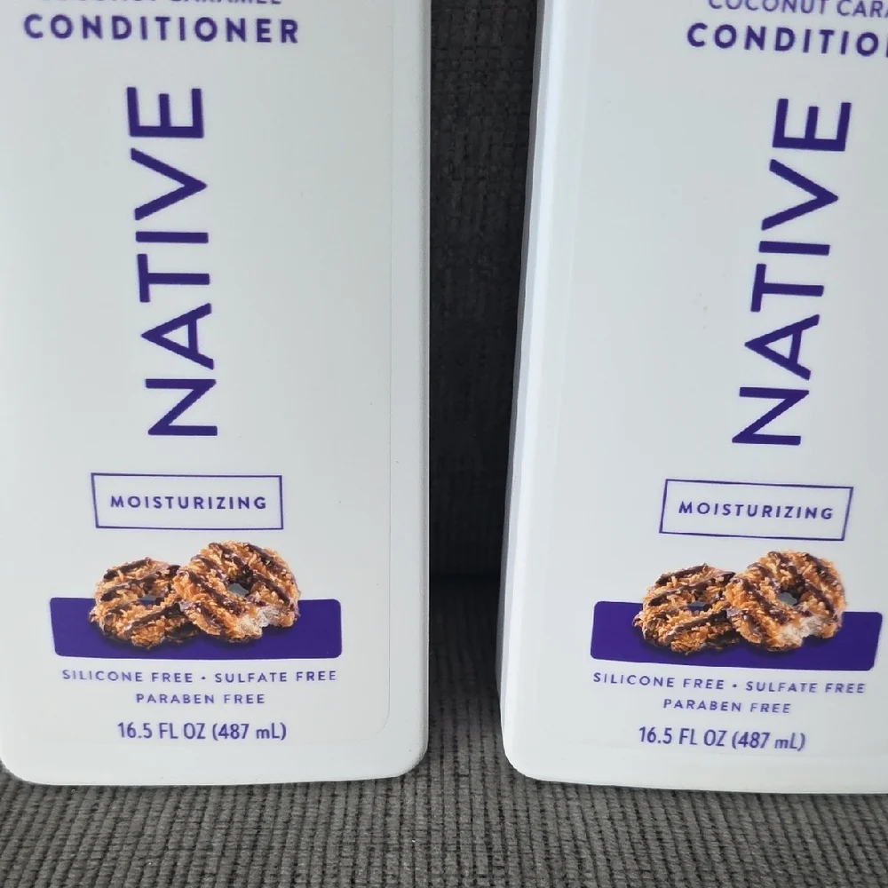 Native Girl Scouts Coconut Caramel Moisturizing Conditioner, 2 Bottles, 16.5oz.